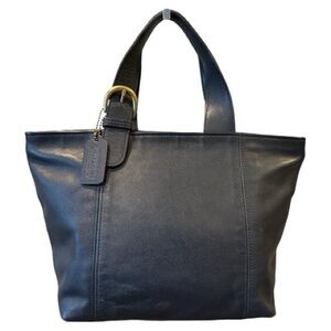 VINTAGE COACH WOMEN’S WAVERLY SMALL PURSE HANDBAG BUCKET TOTE  BLUE 4133